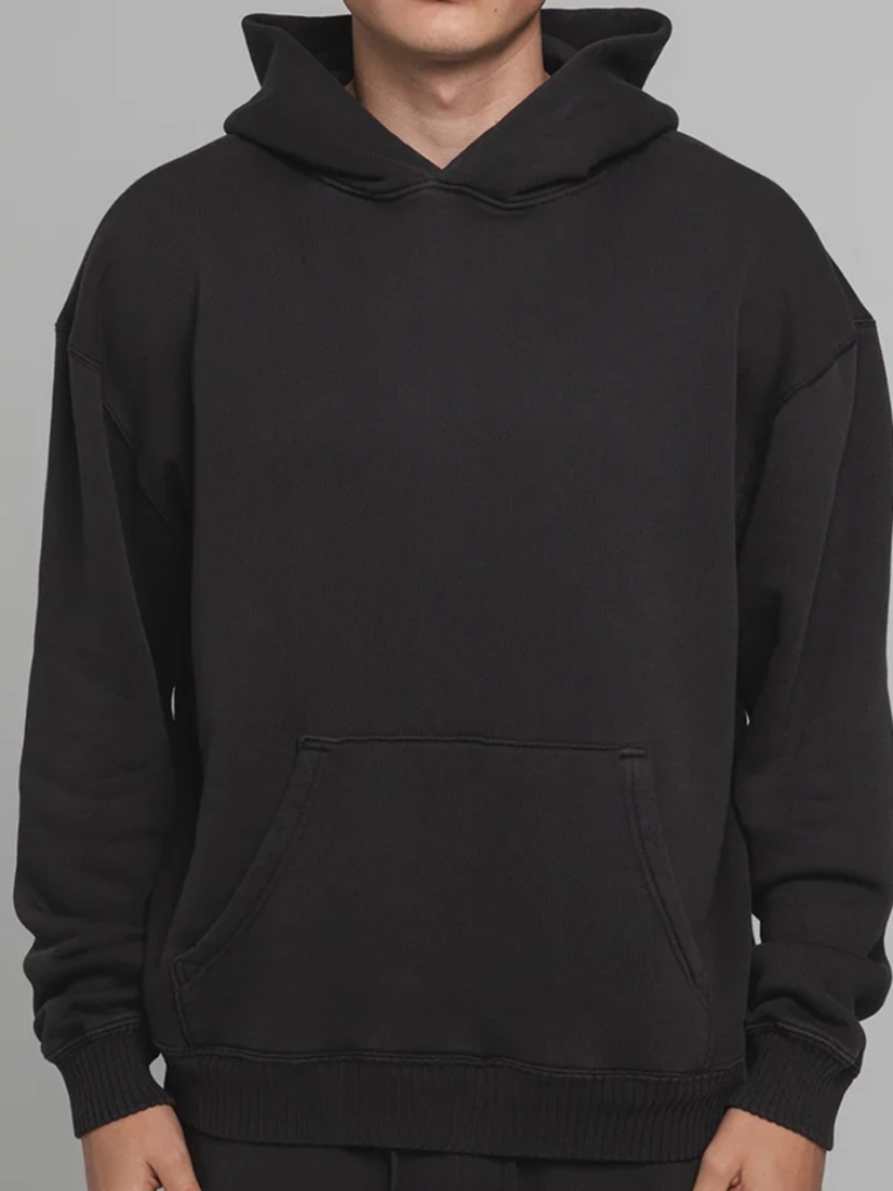 Elwood Core Oversize Hoodie Vintage Black Size Medium Pullover Unisex NWT